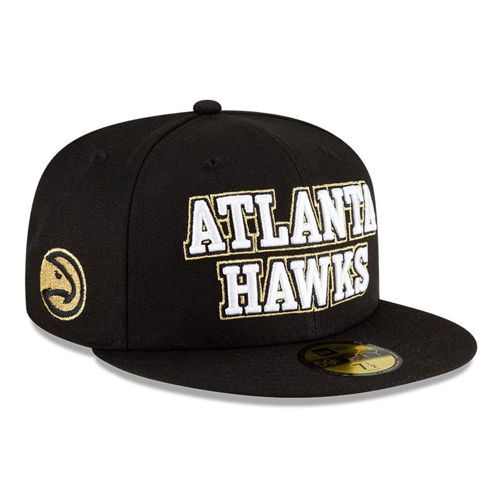 Atlanta Hawks NBA City Edition Schwarz 59FIFTY Cap