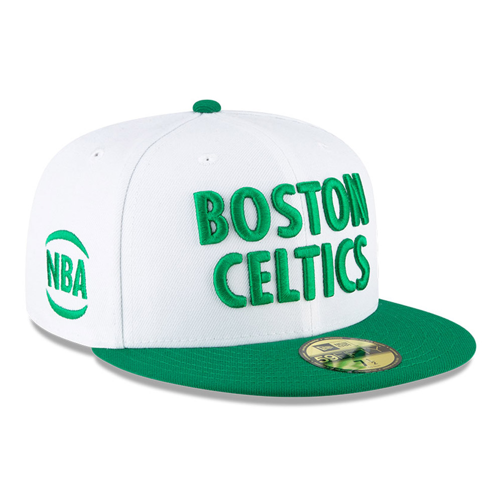 Casquette blanche 59FIFTY NBA City Edition des Boston Celtics