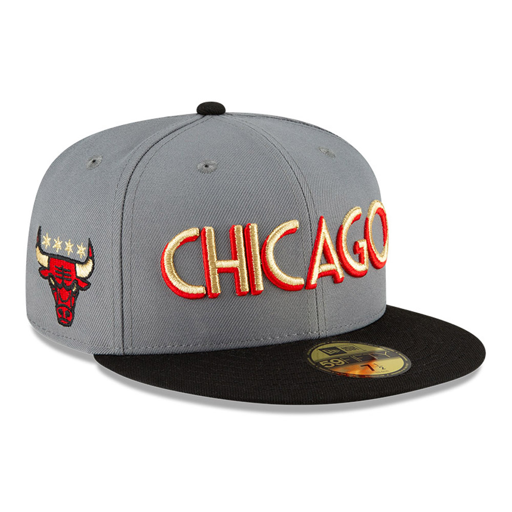 59FIFTY – Chicago Bulls – NBA City Edition – Kappe in Grau