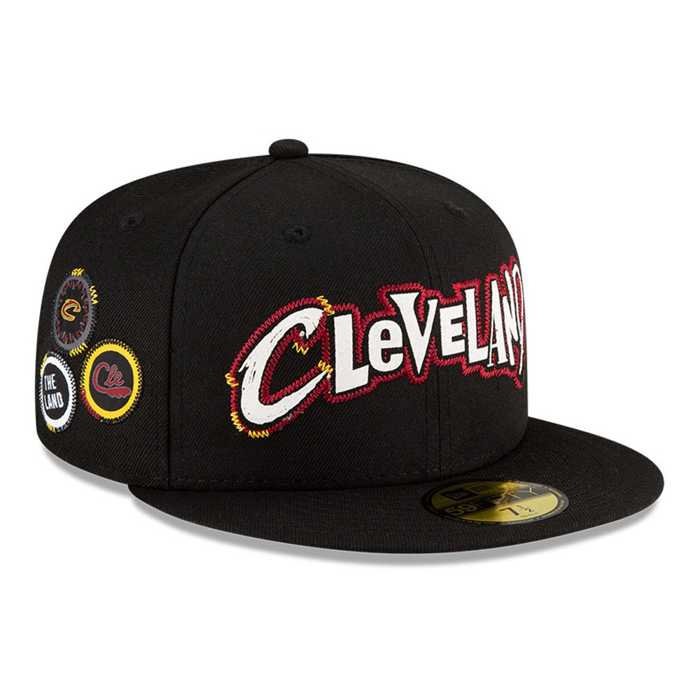 Casquette 59FIFTY des Cleveland Cavaliers de la NBA City Edition, noire