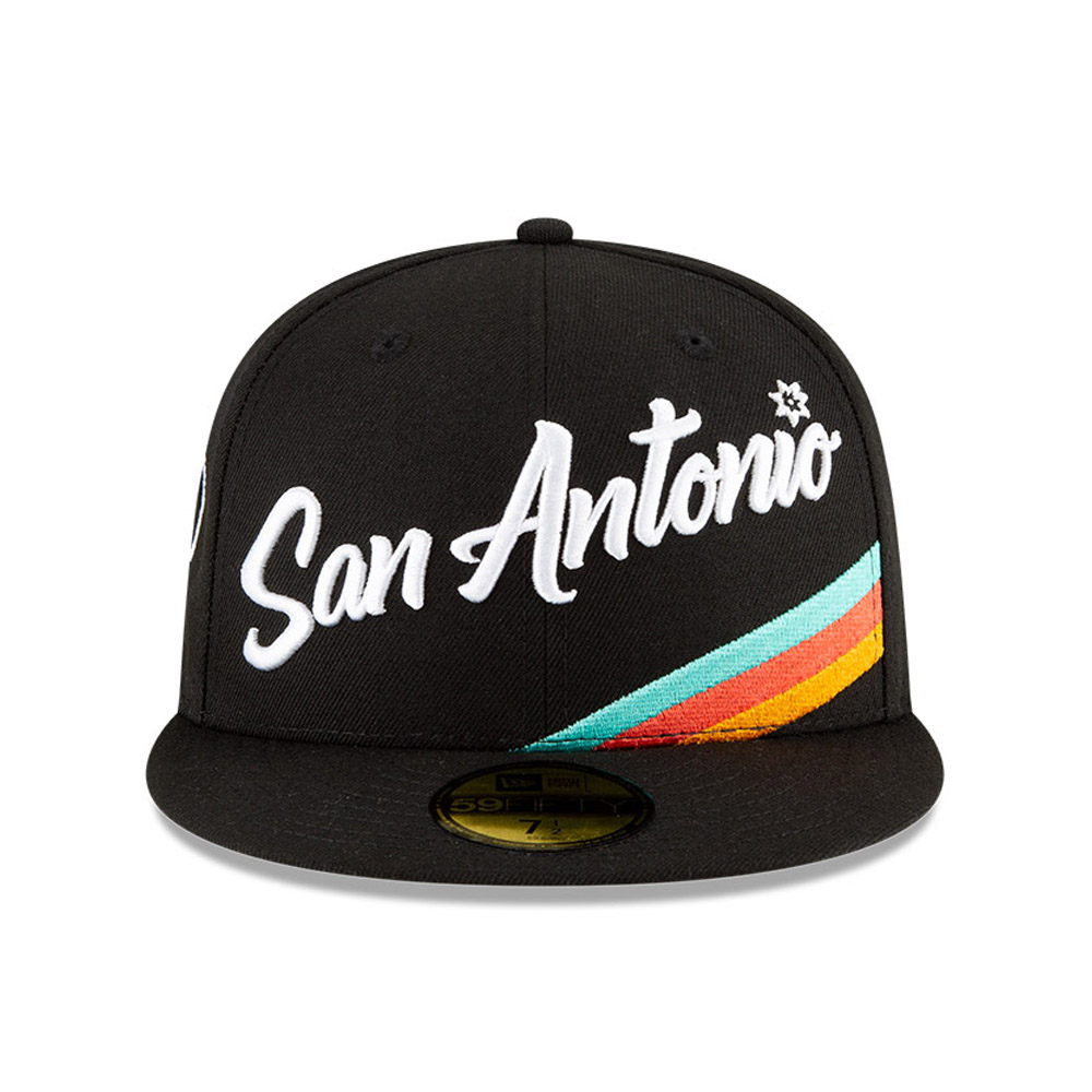 Casquette noire 59FIFTY NBA City Edition des San Antonio Spurs
