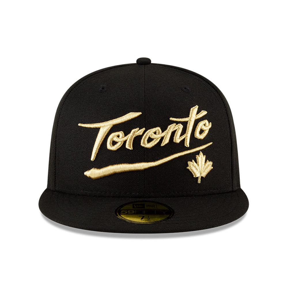 Gorra Toronto Raptors NBA City Edition 59FIFTY, negro