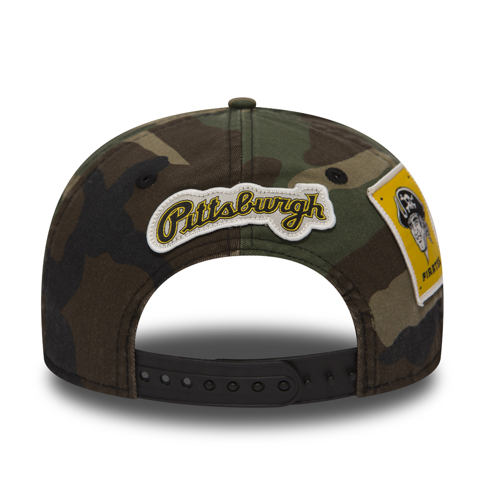 Pittsburgh Pirates MLB Patch 9FIFTY Snapback camouflage coupe basse
