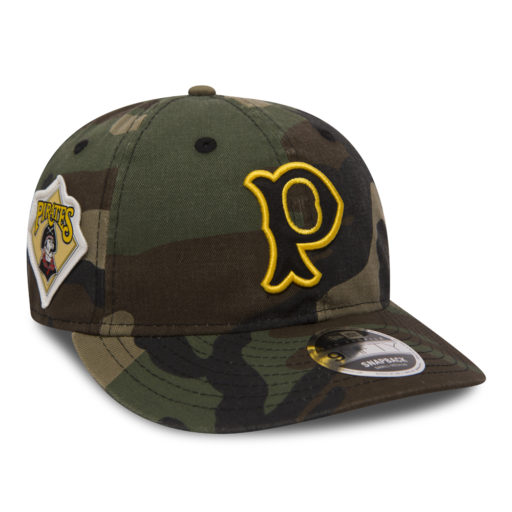 Pittsburgh Pirates MLB Patch Low Profile 9FIFTY Snapback, camuflaje