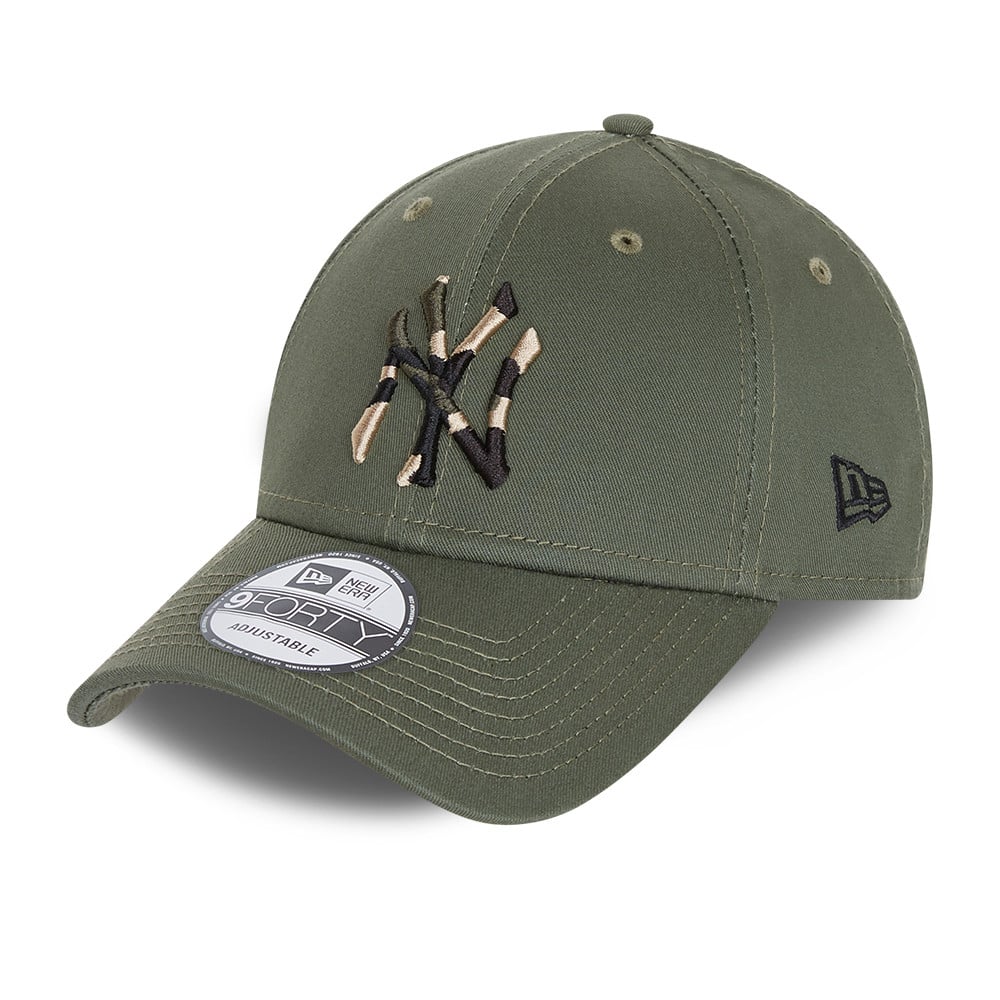 9FORTY – New York Yankees – City Camo – Jugendkappe in Khaki