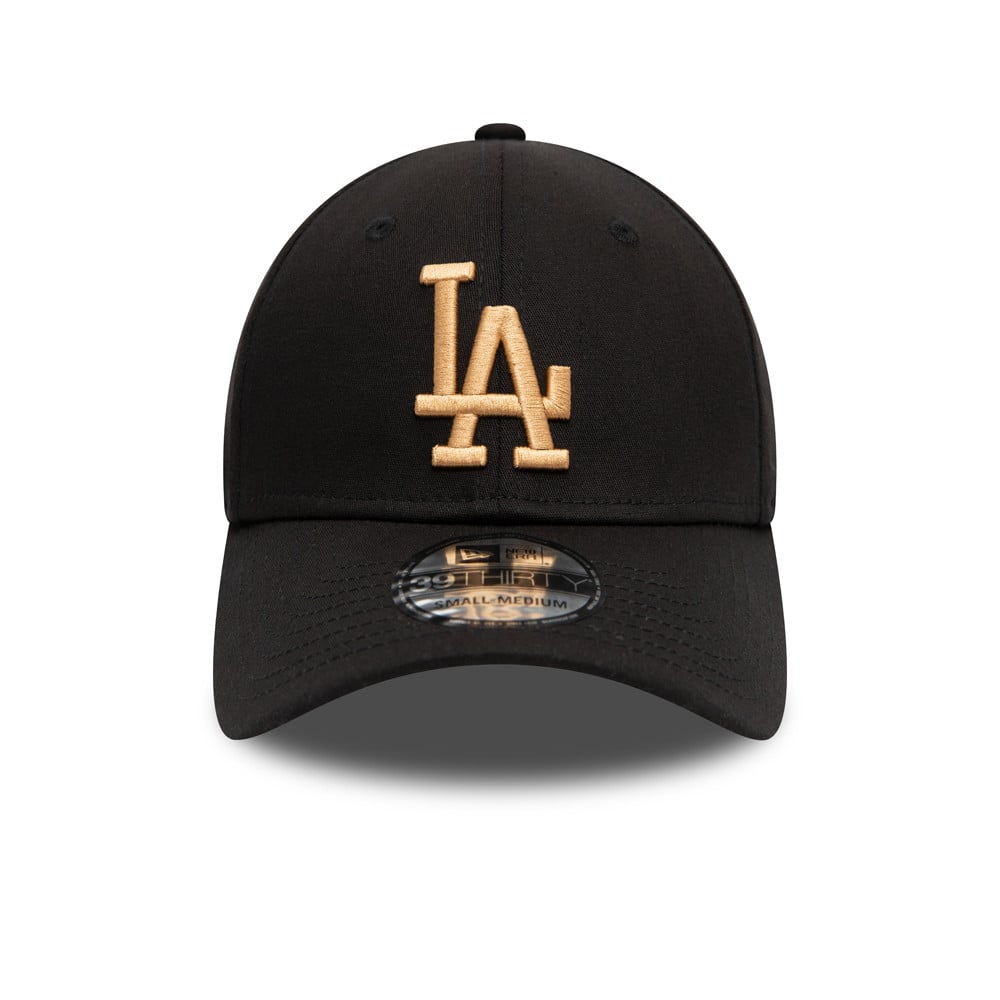 LA Dodgers Essential Black 39THIRTY Gorra