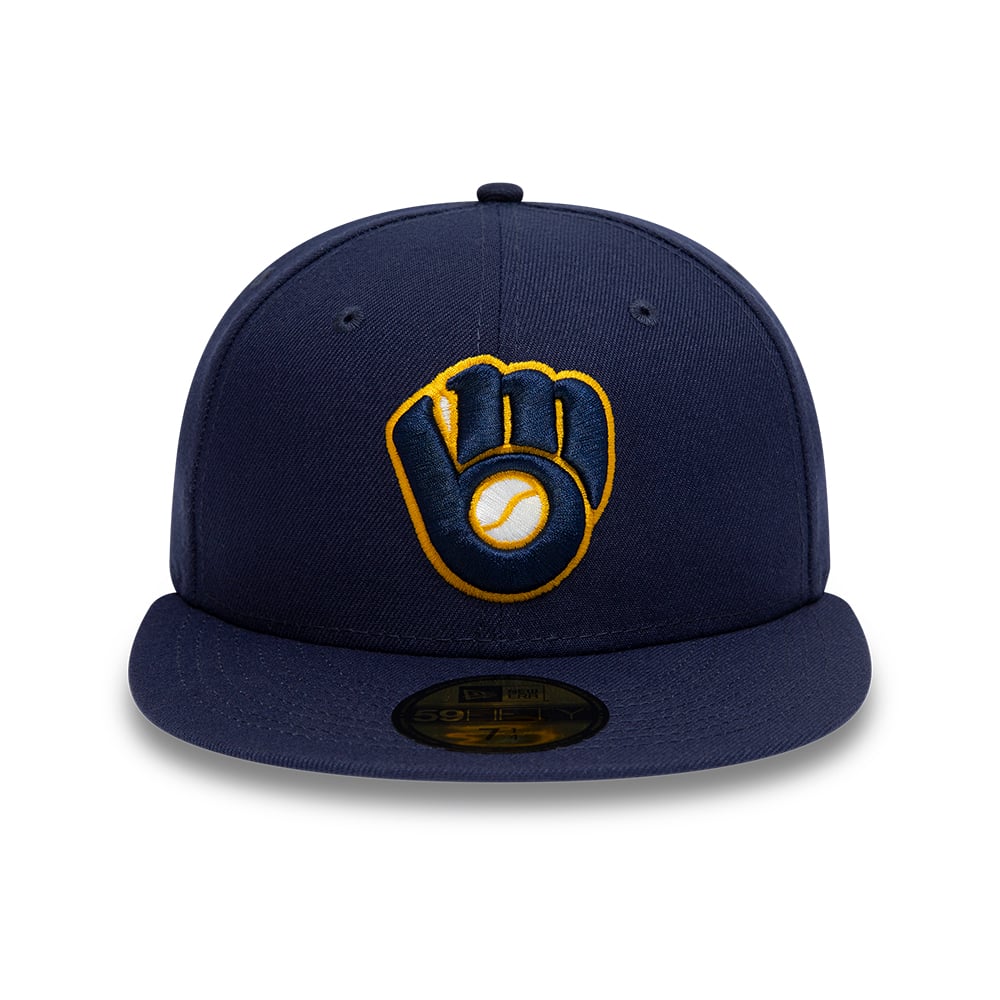 Milwaukee Brewers AC Perf Navy 59FIFTY Cappuccio montato