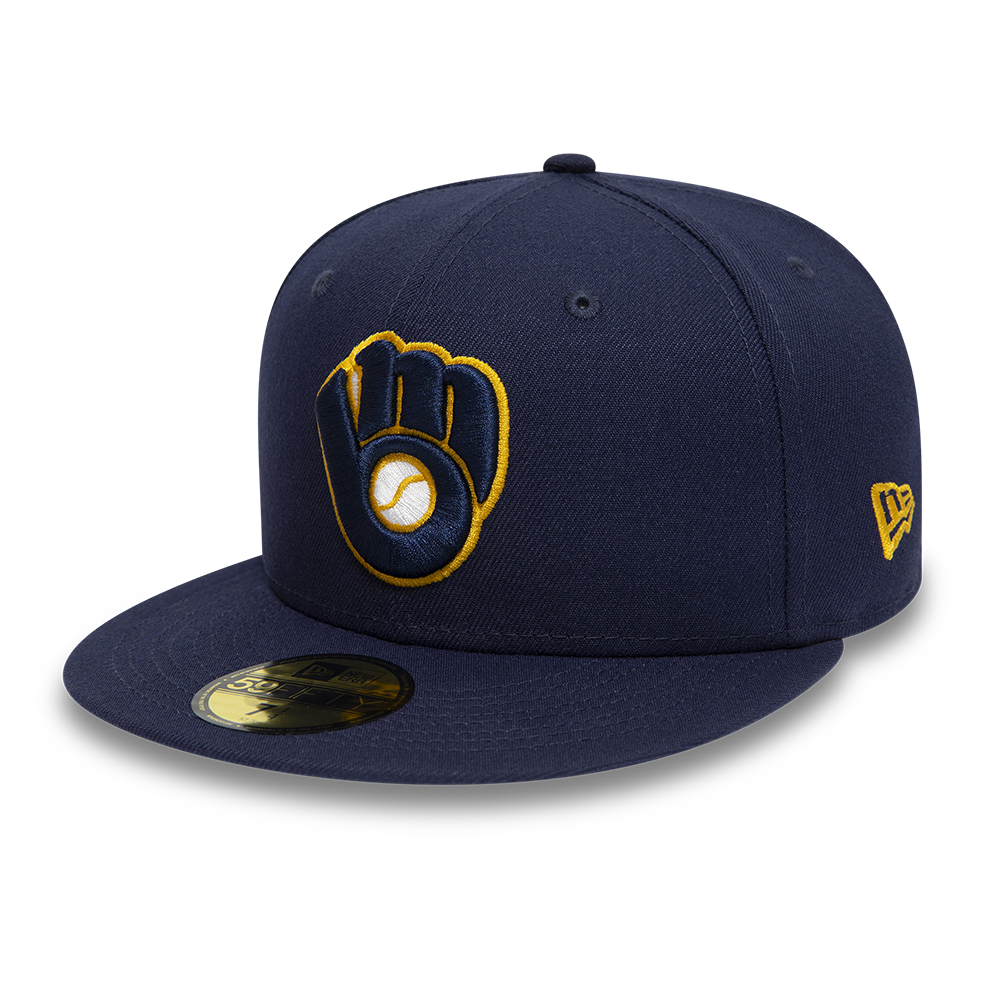 Milwaukee Brewers AC Perf Navy 59FIFTY Montierte Kappe