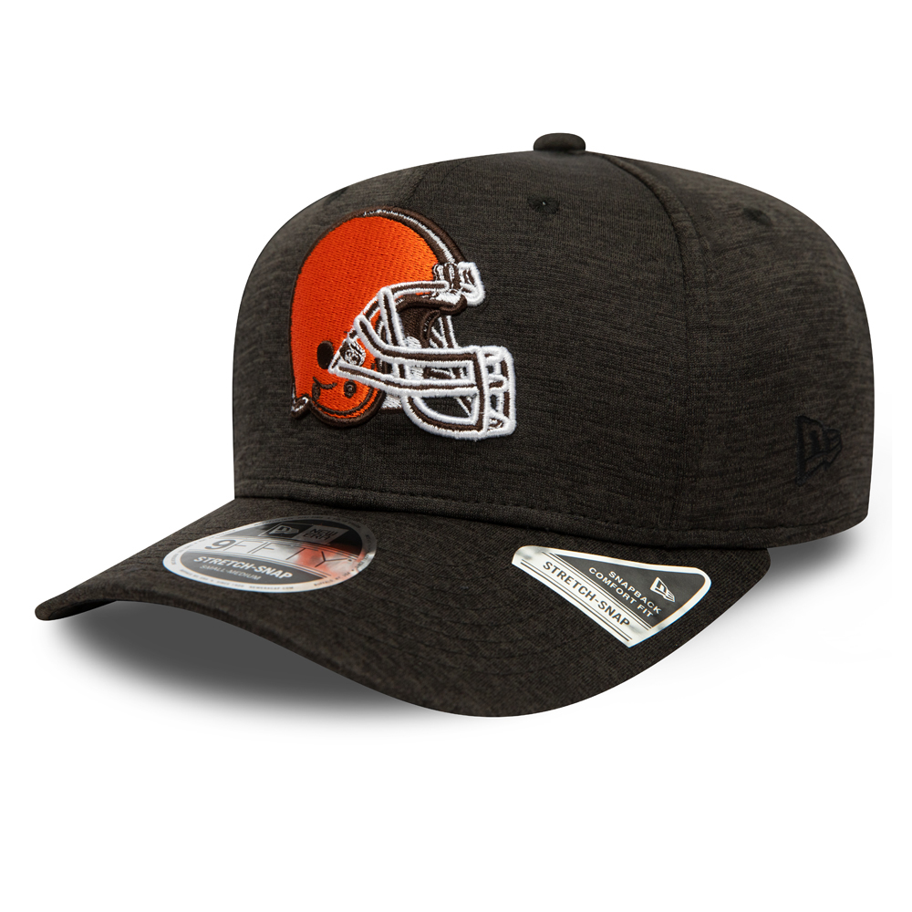 9FIFTY – Cleveland Browns – Shadow Tech – Stretch-Snap-Kappe in Schwarz