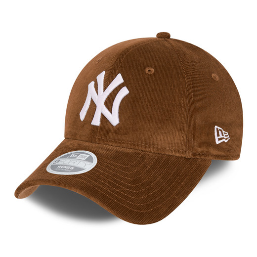 9FORTY – New York Yankees – Damenkappe aus Cord in Braun