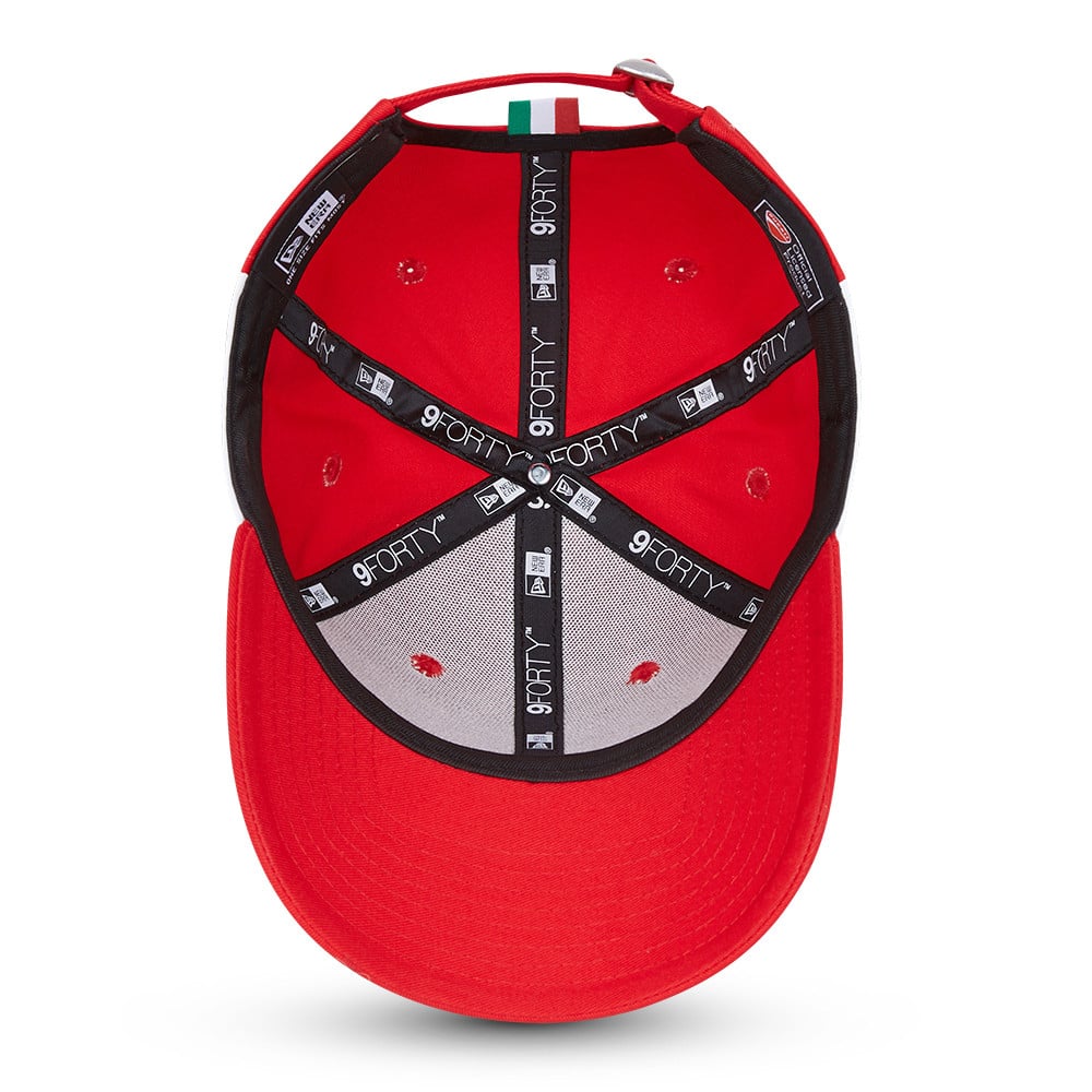 9FORTY – Ducati Corse – Kappe in Rot mit farblich abgesetzten Seiteneinsätzen
