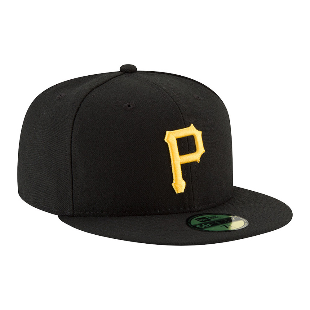 Pittsburgh Pirates Authentic On Field Spiel Schwarz 59FIFTY Cap