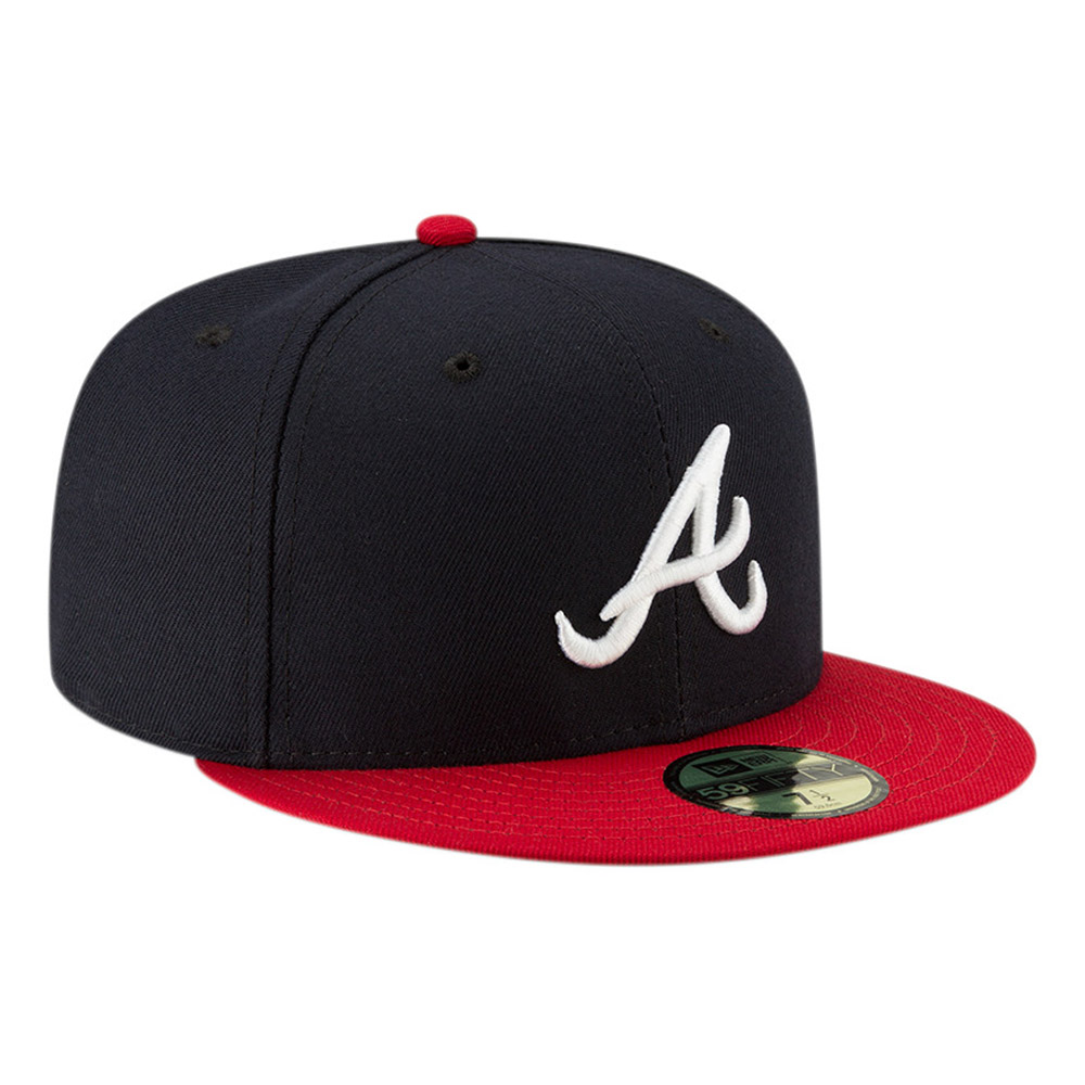 Cappellino 59FIFTY Fitted Atlanta Braves AC Perf Home Blu Navy