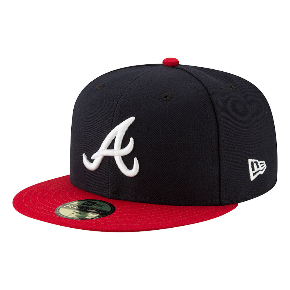 Cappellino 59FIFTY Fitted Atlanta Braves AC Perf Home Blu Navy