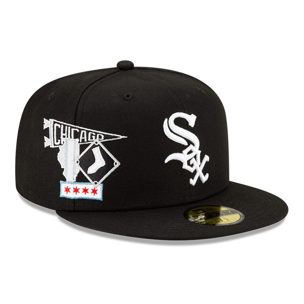 Chicago White Sox MLB City Patch Black 59FIFTY Fitted Cap