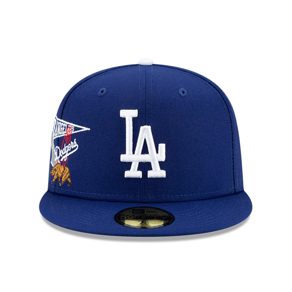 LA Dodgers MLB City Patch Blue 59FIFTY Fitted Cap