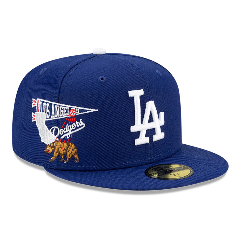 La Dodgers Mlb City Patch Blue 59fifty Cap New Era Cap Co