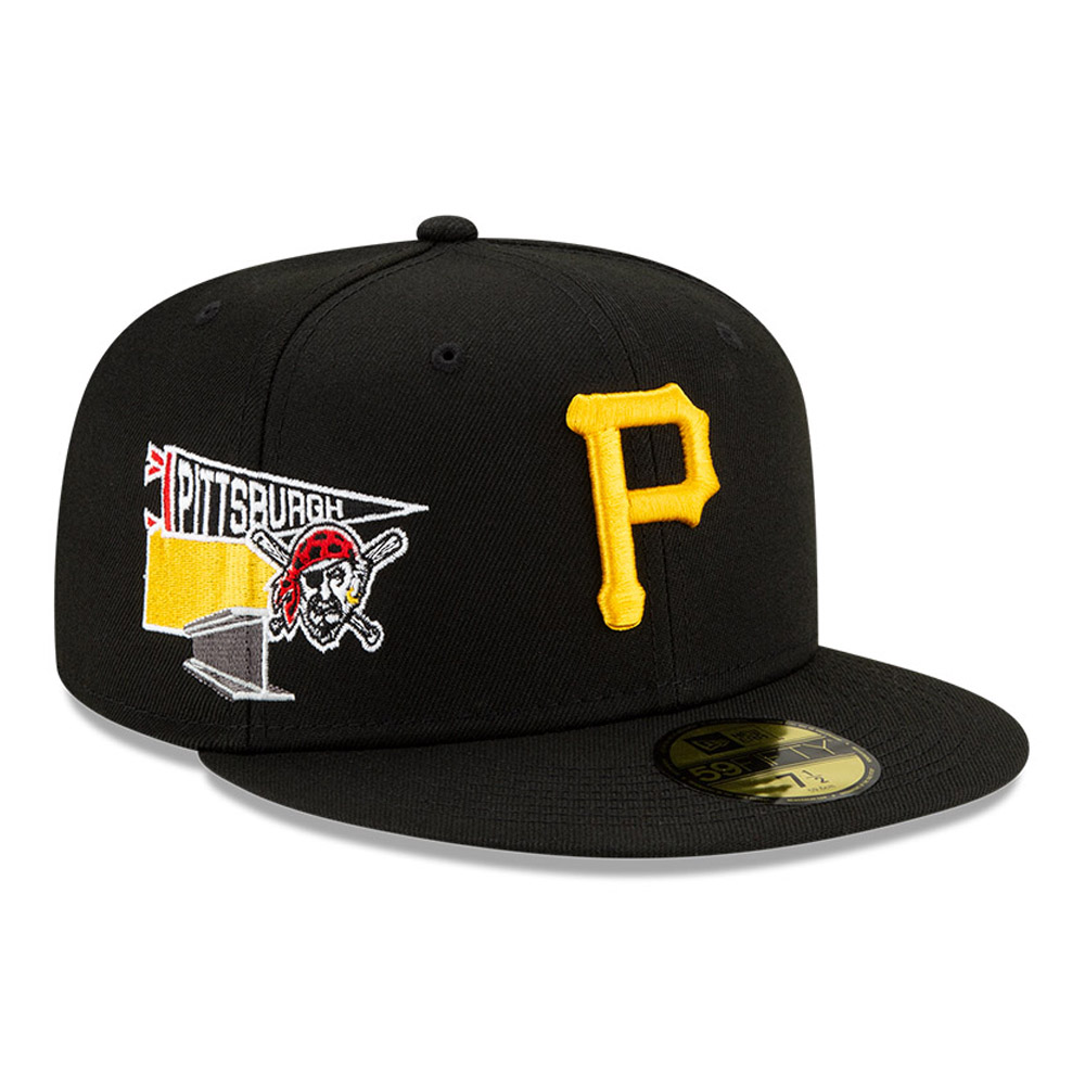 Pittsburgh Pirates MLB City Patch Negro 59FIFTY Gorra ajustada