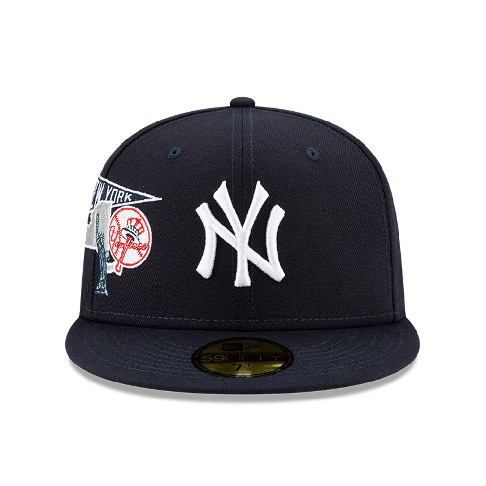 Cappellino 59FIFTY Fitted New York Yankees MLB City Patch Blu Navy