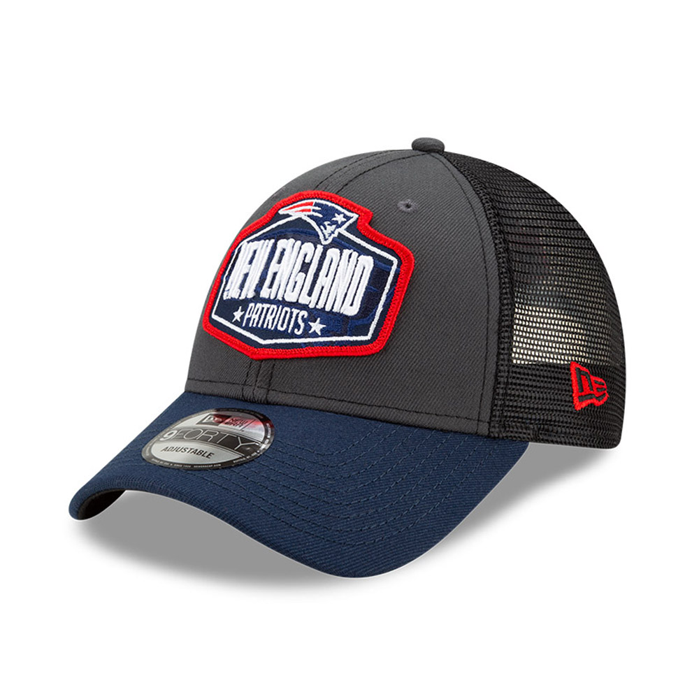 Gorra New England Patriots NFL Draft 9FORTY, gris