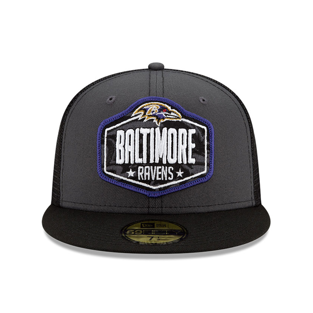 Cappellino 59FIFTY NFL Draft Baltimore Ravens grigio