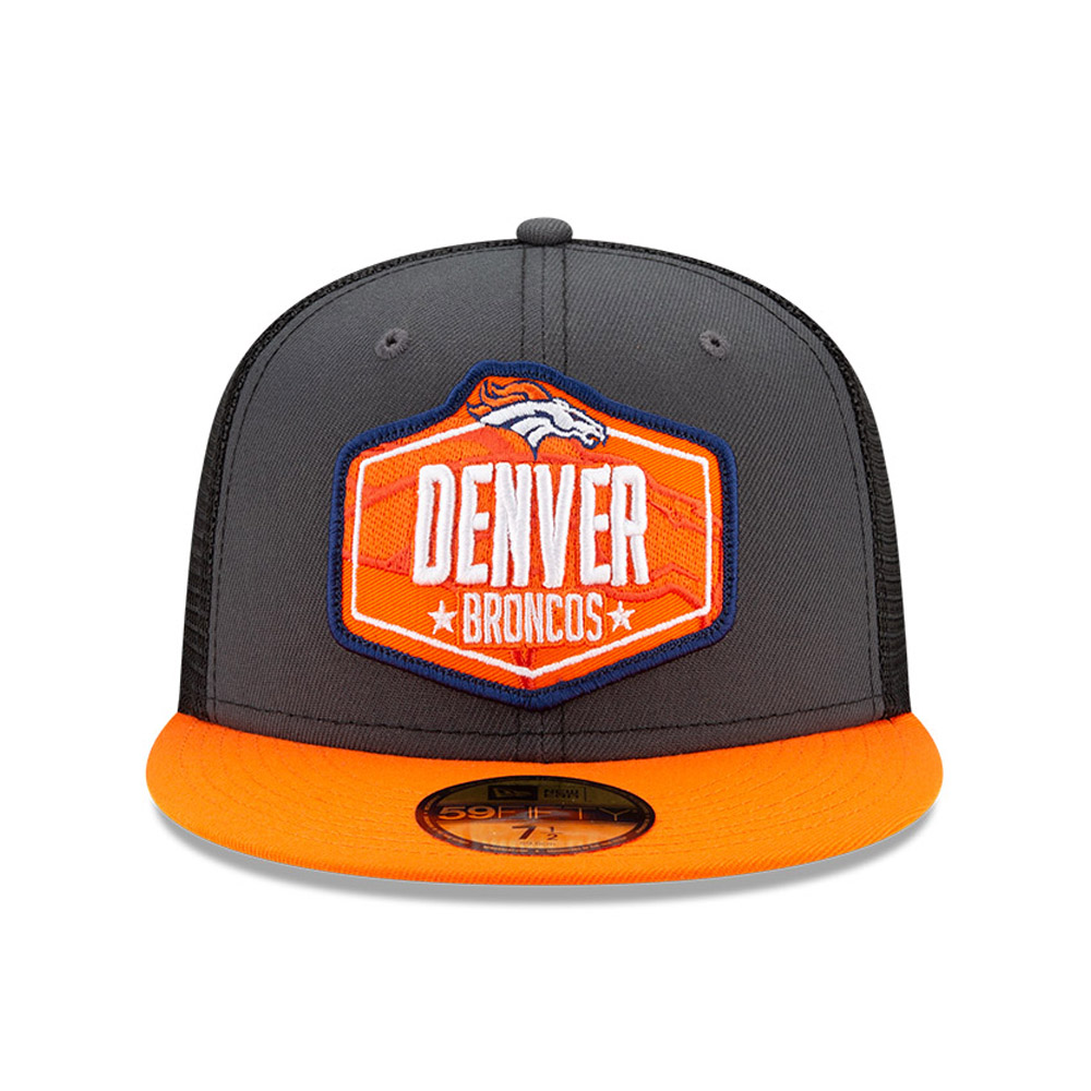 Denver Broncos NFL Draft Grey 59FIFTY Fitted Cap