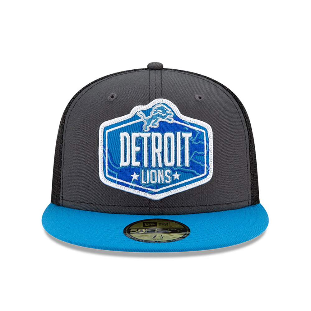 Detroit Lions NFL Draft Grau 59FIFTY Cap