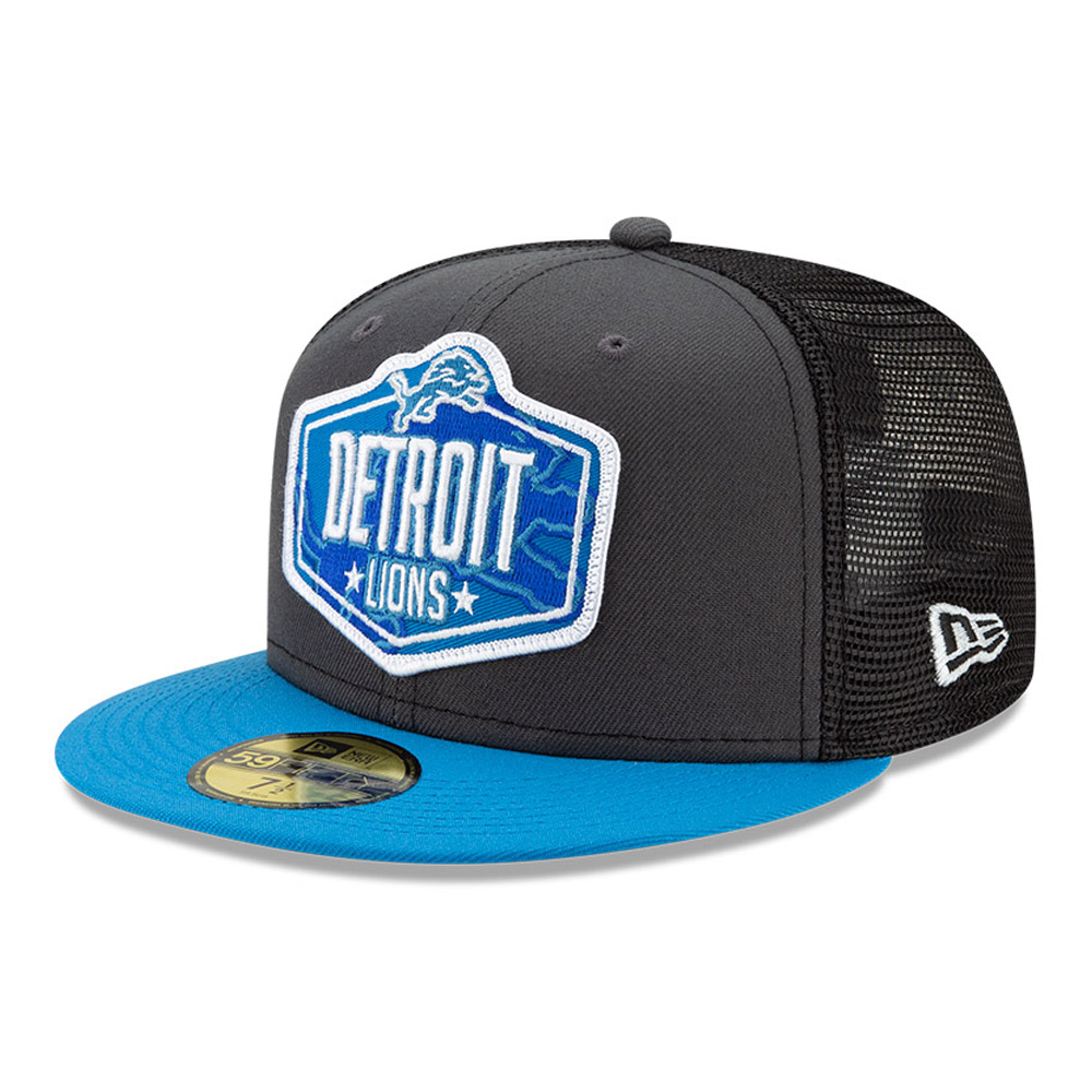 Detroit Lions NFL Draft Grau 59FIFTY Cap