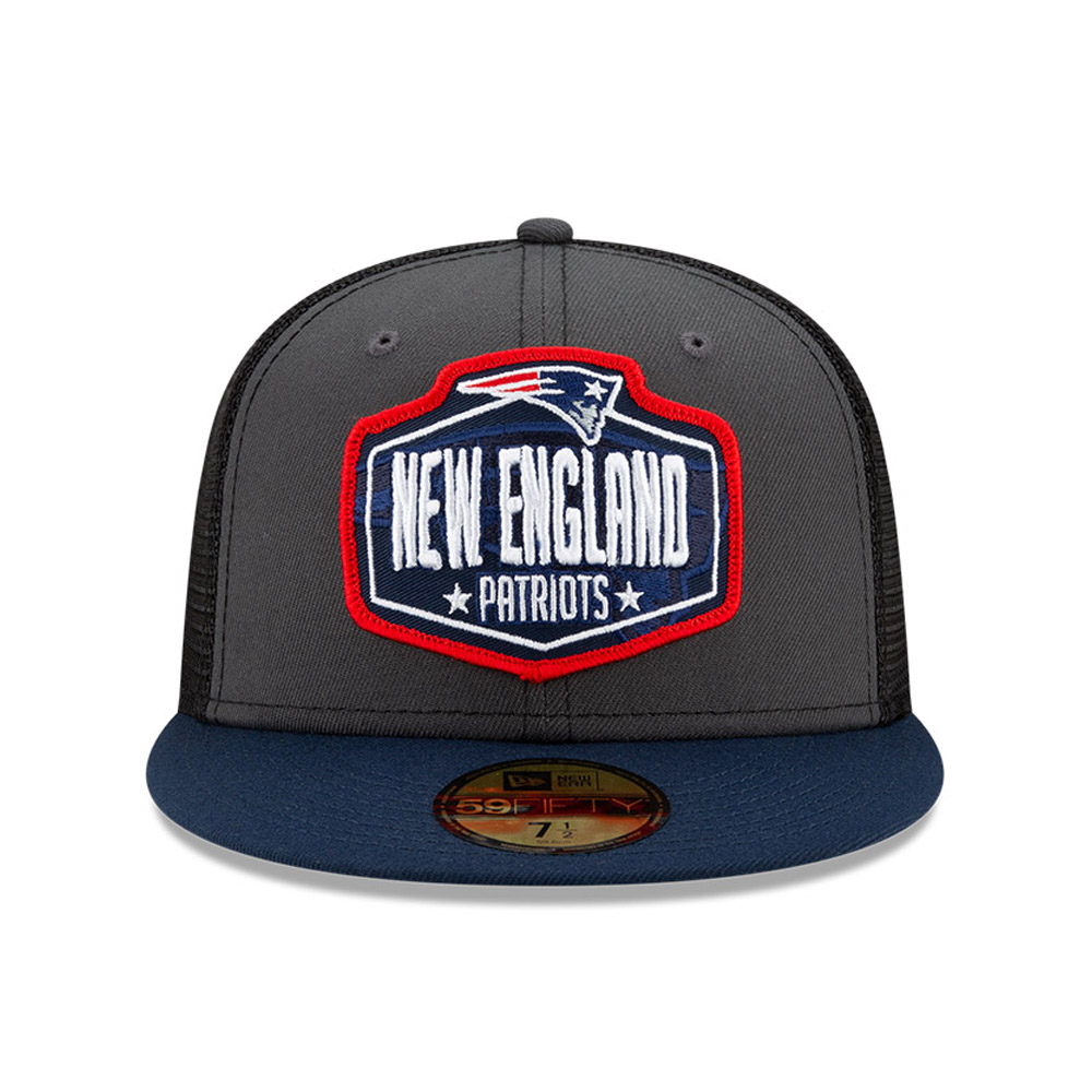 New England Patriots NFL Draft Grigio 59FIFTY Cap
