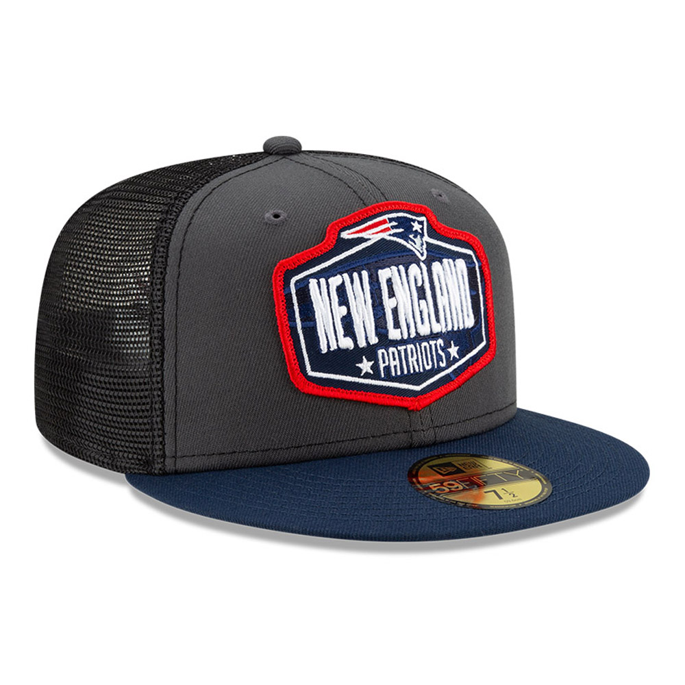 New England Patriots NFL Draft Grey 59FIFTY Cap