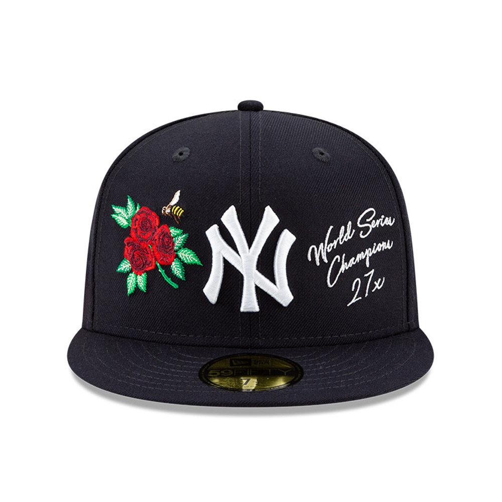 New York Yankees Mlb Icon Navy 59fifty Cap New Era Cap
