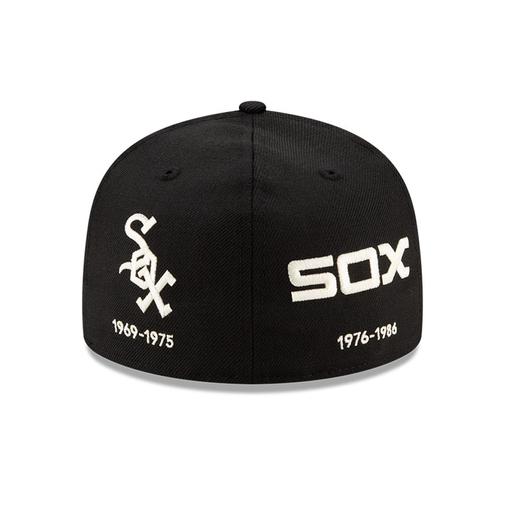 Casquette 59FIFTY Chicago White Sox MLB Logo Progression, noire