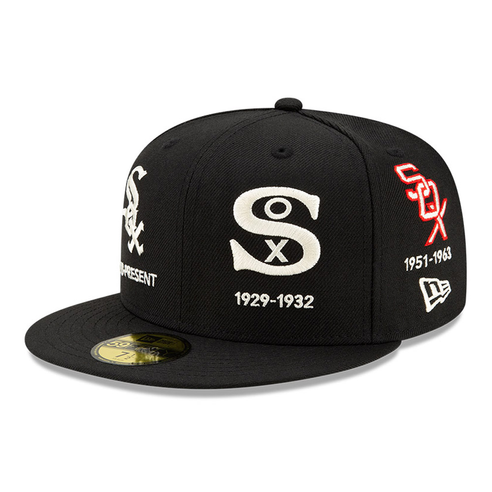 59FIFTY – Chicago White Sox – MLB Logo Progression – Kappe in Schwarz