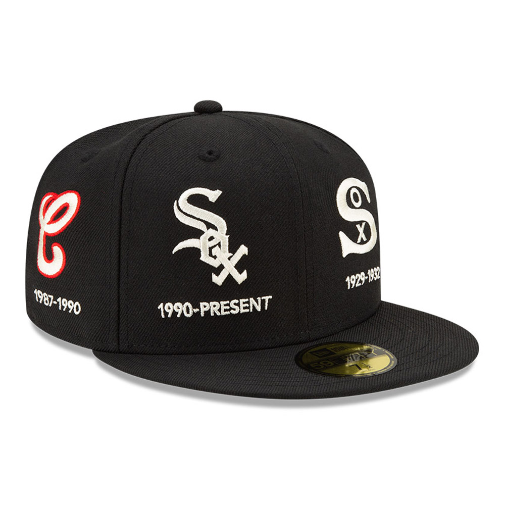 59FIFTY – Chicago White Sox – MLB Logo Progression – Kappe in Schwarz