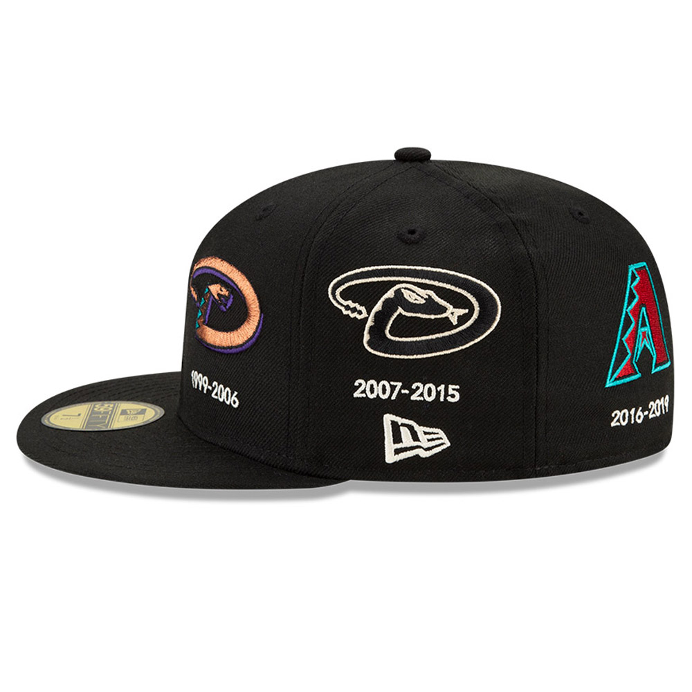 59FIFTY – Arizona Diamondbacks – MLB Logo Progression – Kappe in Schwarz