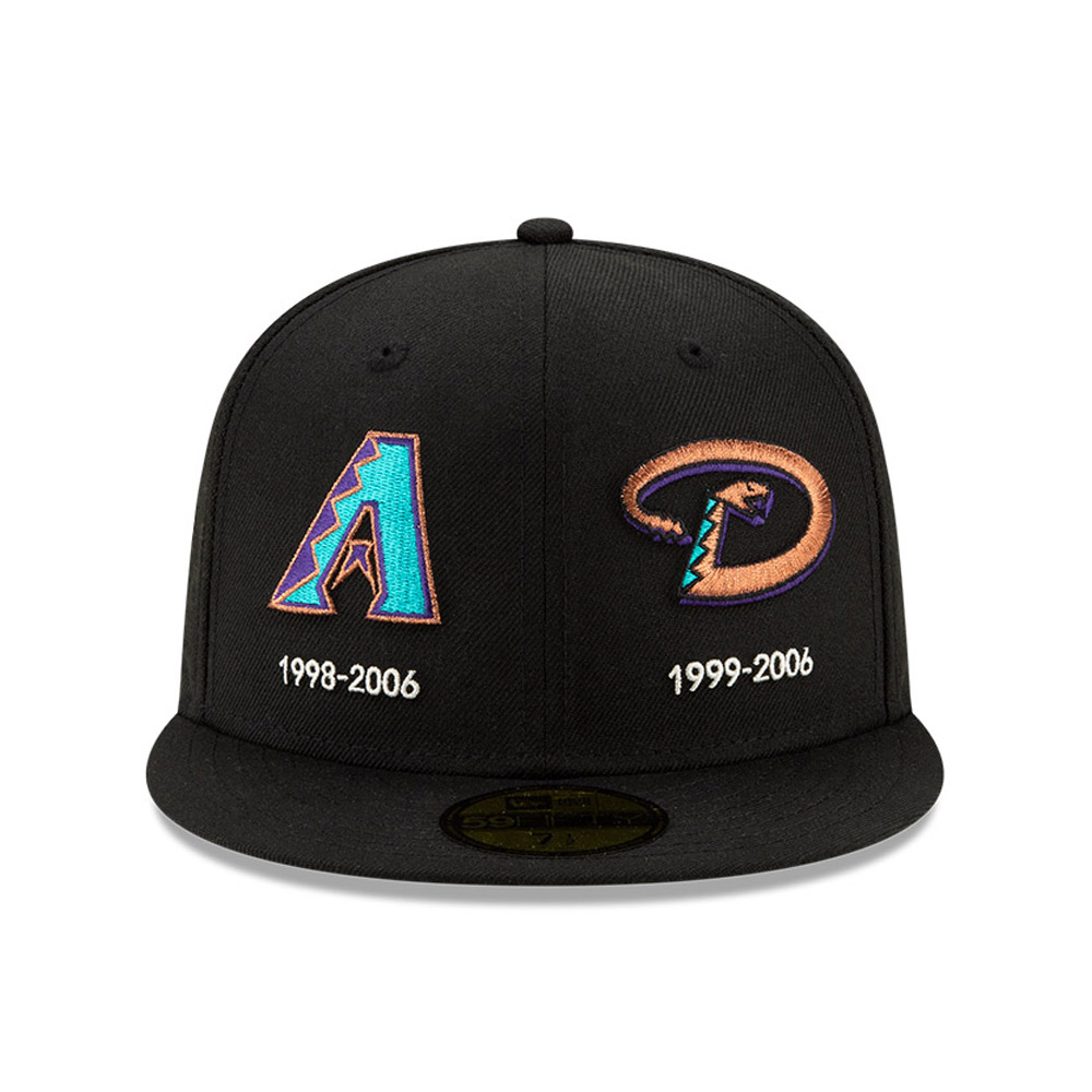 Gorra Arizona Diamondbacks MLB Logo Progression 59FIFTY, negro