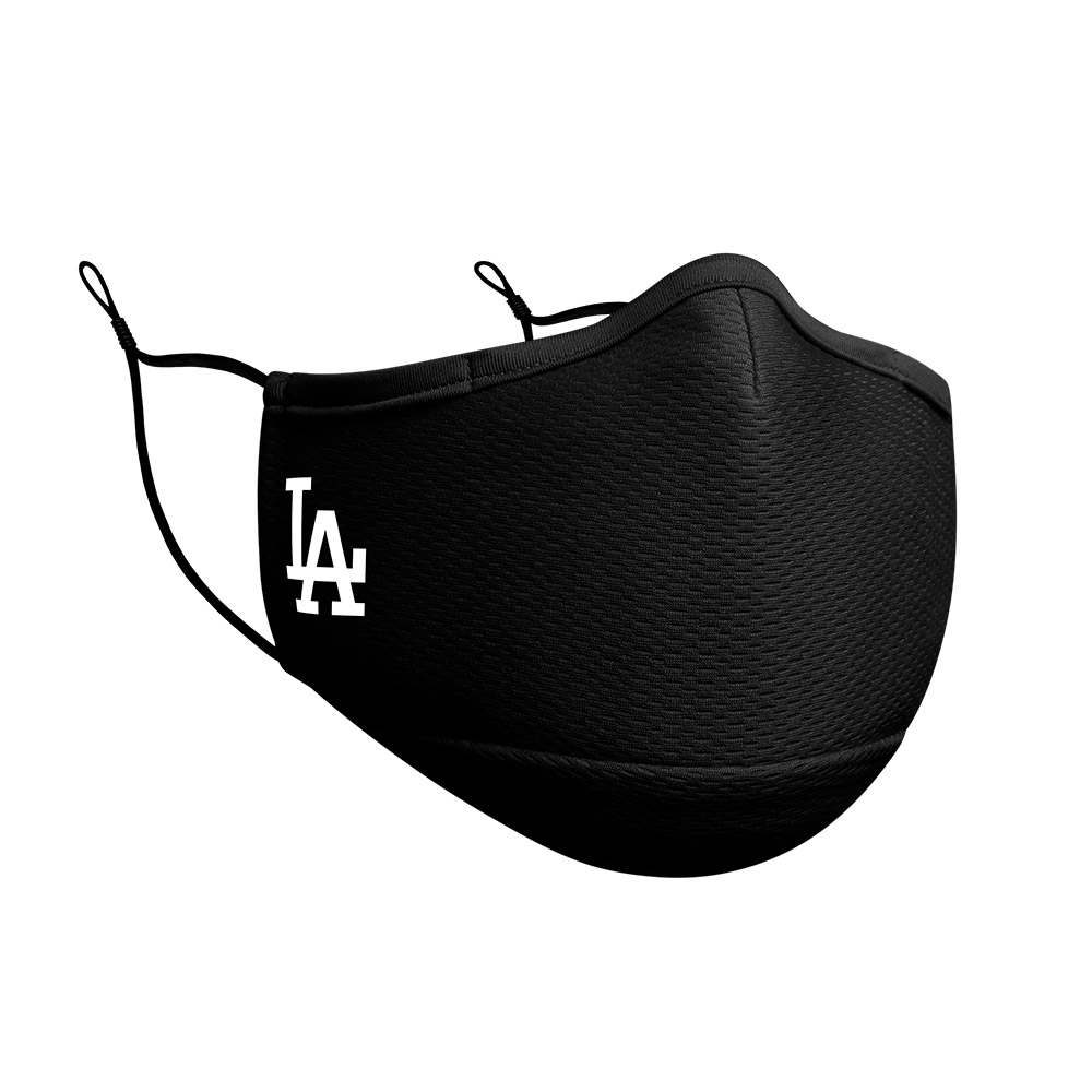 Cubierta facial negra de los Dodgers de Los Ángeles