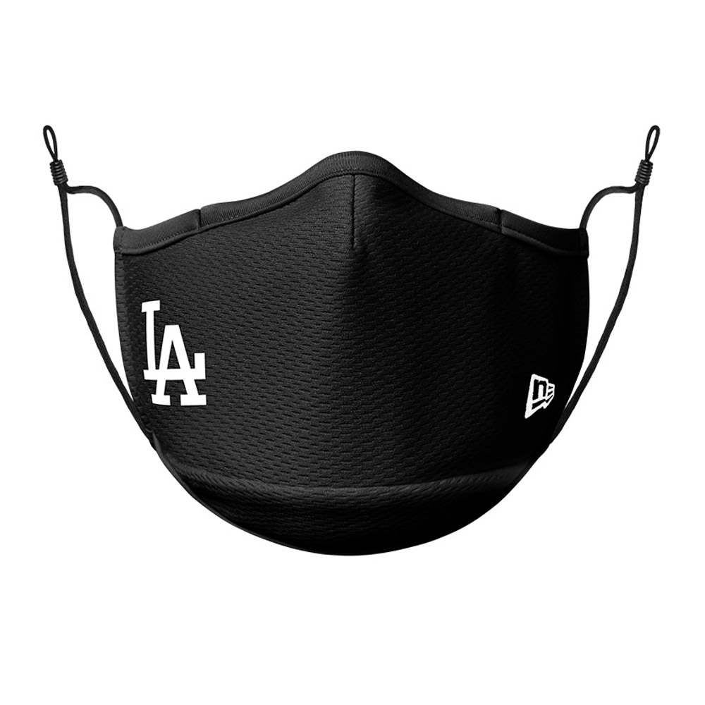 Cubierta facial negra de los Dodgers de Los Ángeles