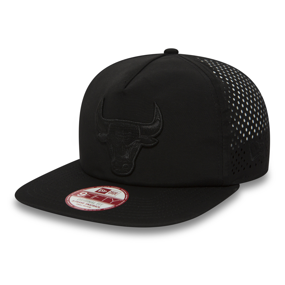 9FIFTY Snapback – A Frame – Chicago Bulls – Black on Black – Original Fit