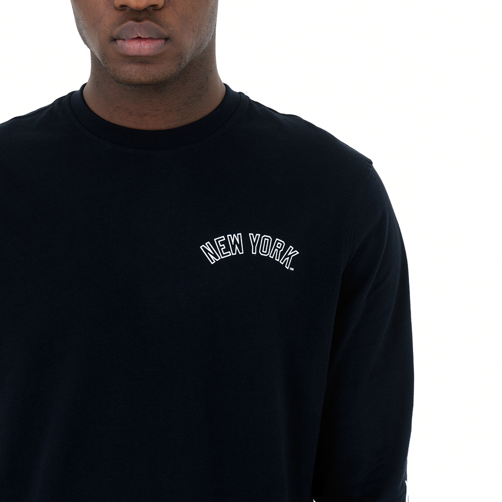 NY Yankees East Coast – Langärmliges, schwarzes T-Shirt