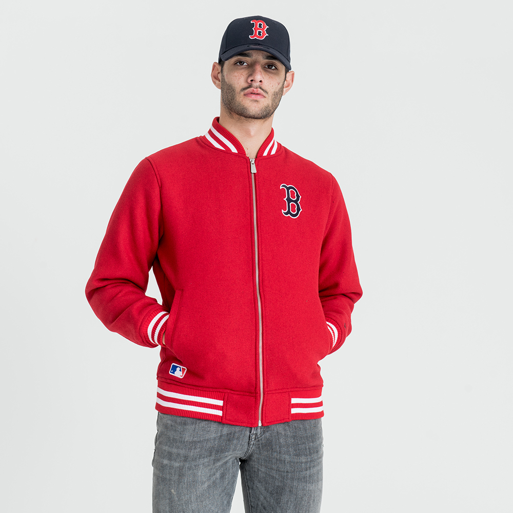 Boston Red Sox East Coast Red Bomber Jacket | New Era Cap Portugal