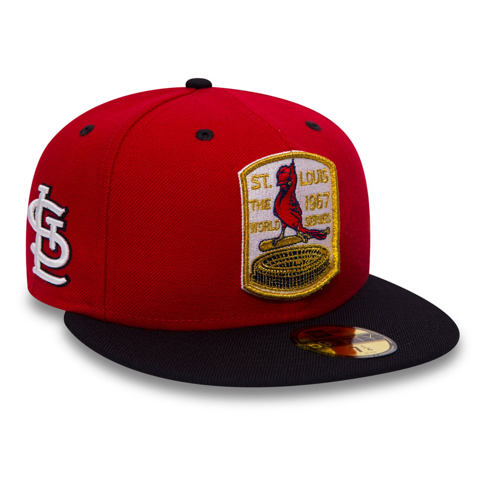 St. Louis Cardinals 1967 World Series Patch 59FIFTY, rojo