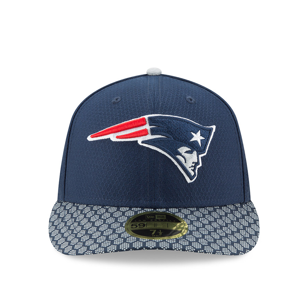New England Patriots 2017 Sideline Low Profile 59FIFTY, azul marino