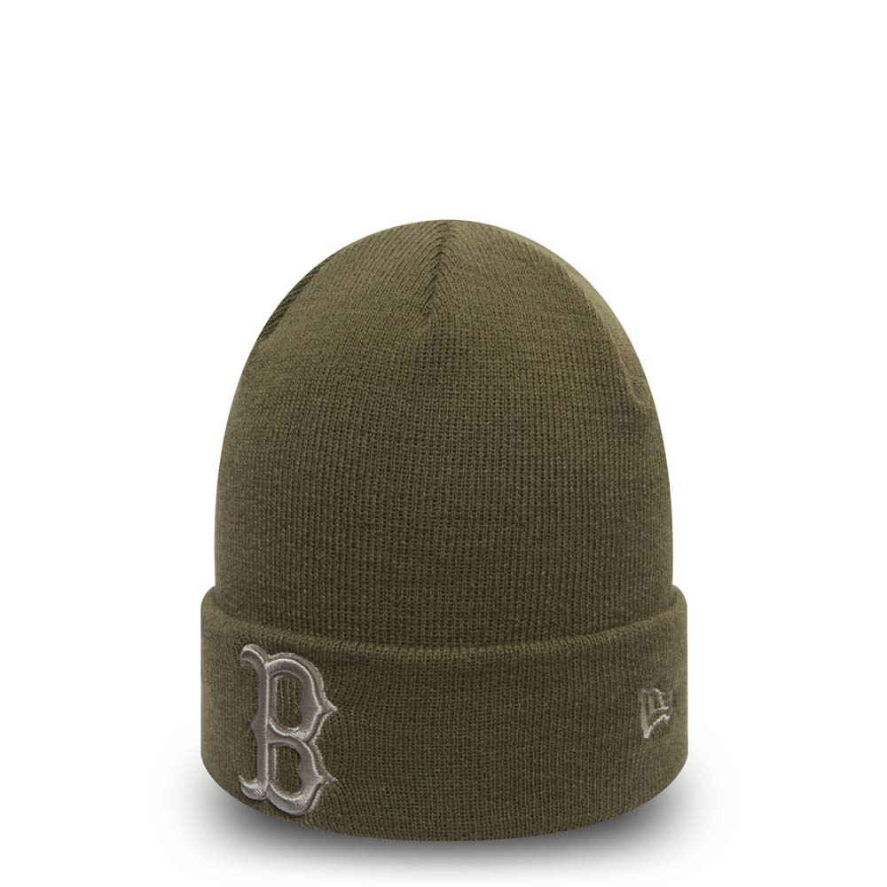 Official New Era Boston Red Sox Essential Olive Cuff Beanie Hat | New Era  Cap LV
