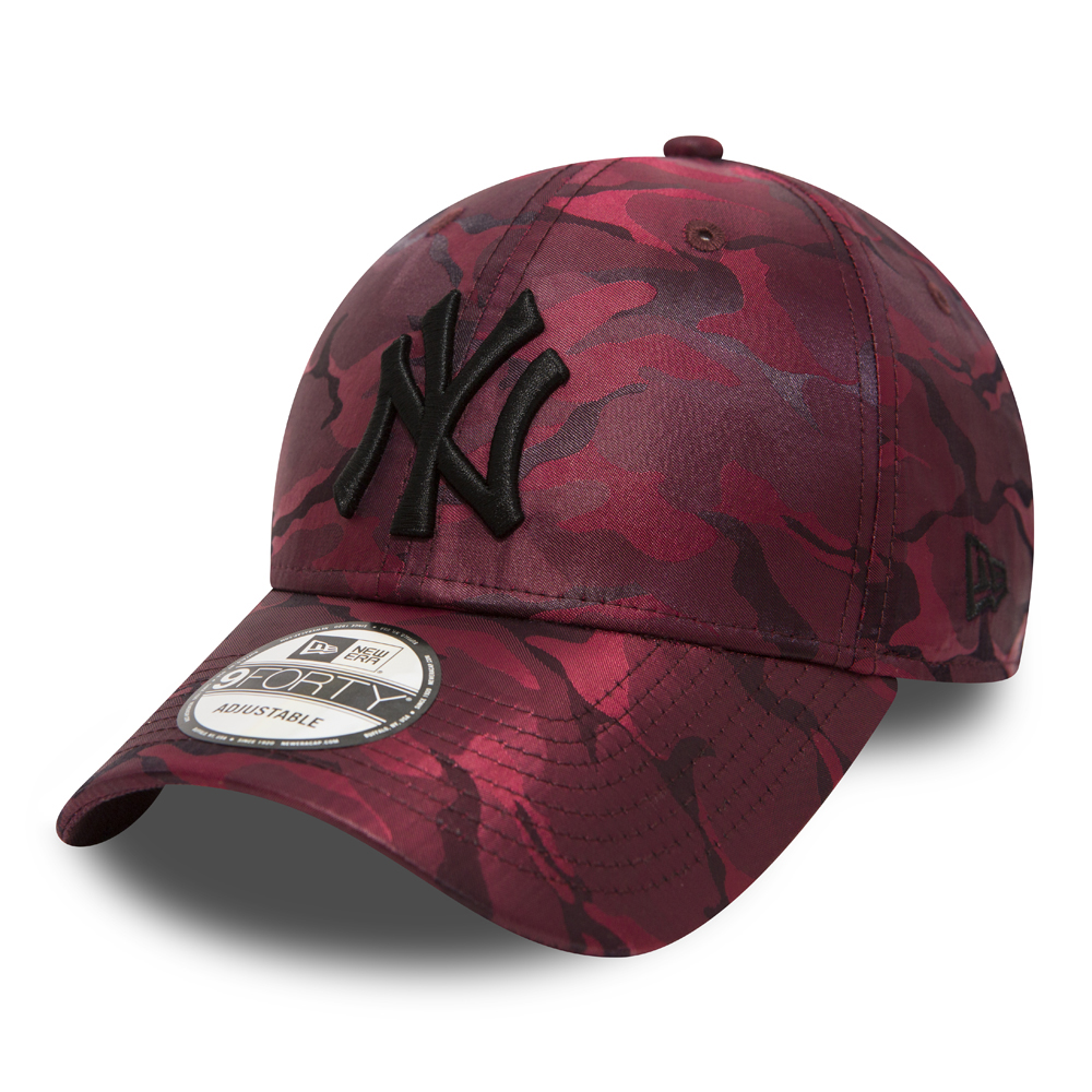 New York Yankees 9FORTY bordeaux mimetico