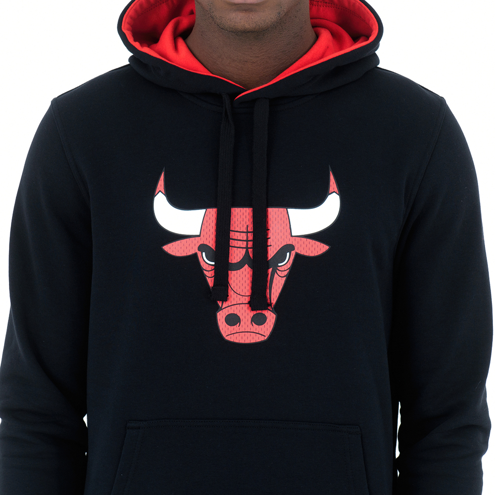 Sudadera estilo pulóver Chicago Bulls Tip Off, negro