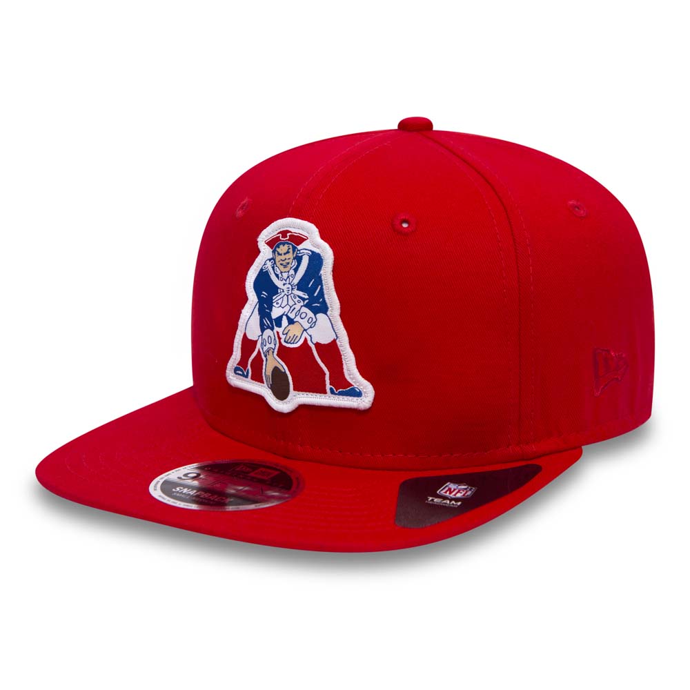 New England Patriots Patch Original Fit 9FIFTY Snapback rouge