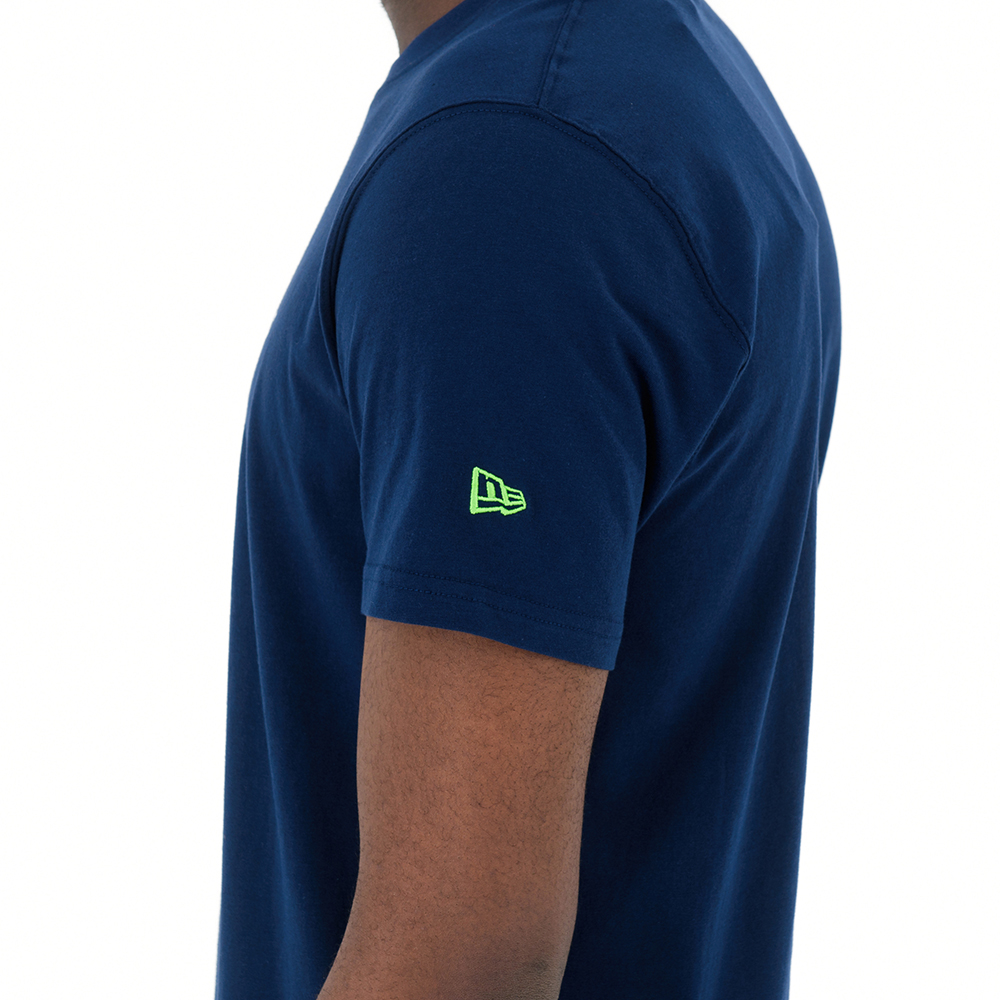 Seattle Seahawks – T-Shirt mit Teamschriftzug – Ozeanblau