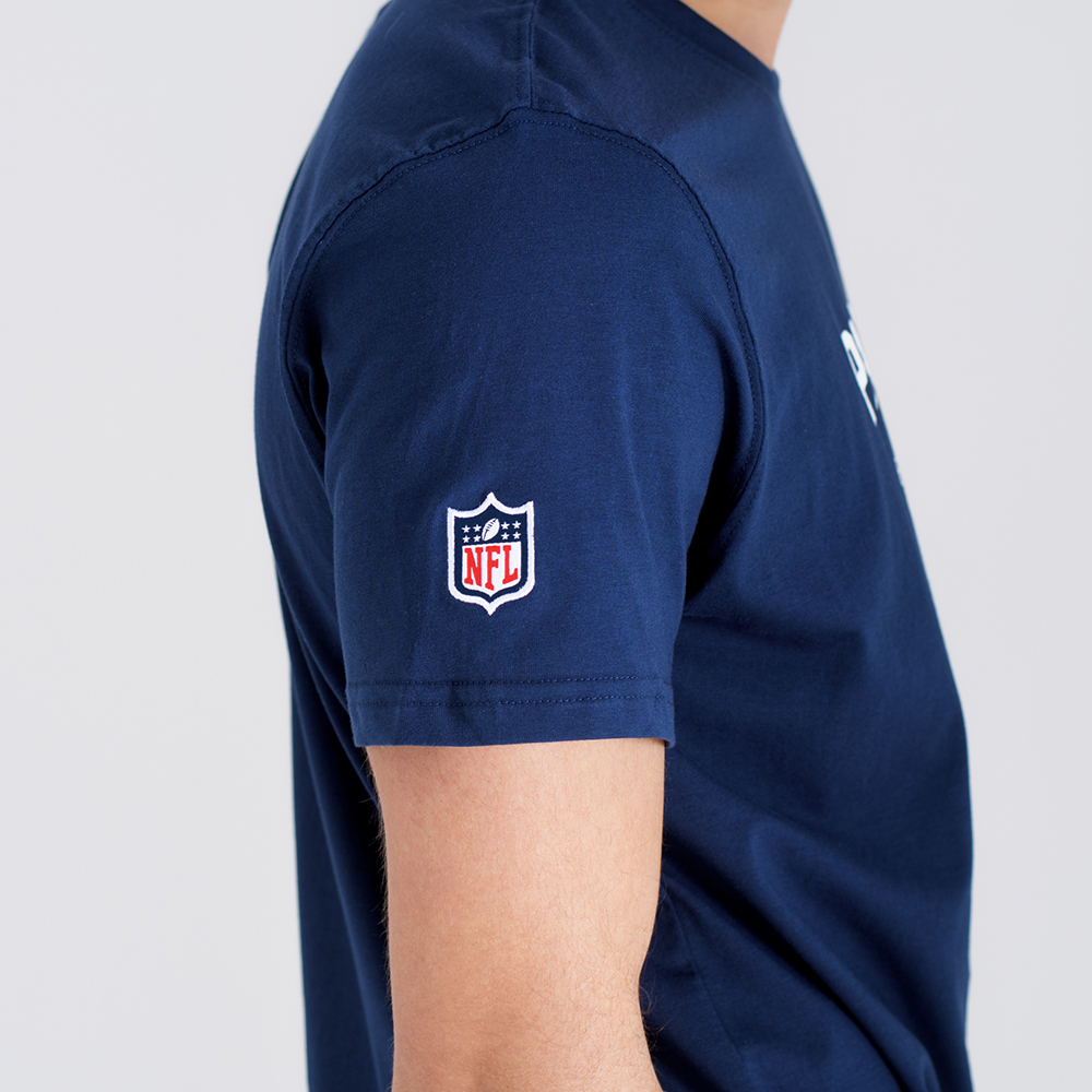 New England Patriots – T-Shirt mit Teamschriftzug – Marineblau