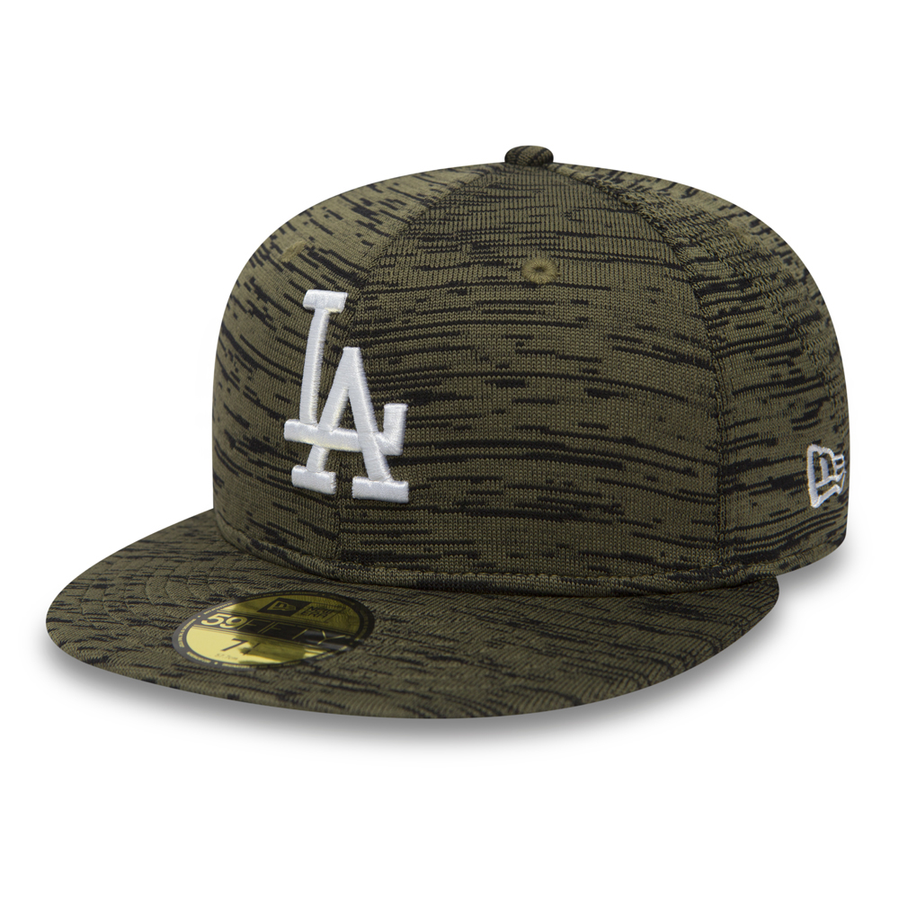Los Angeles Dodgers Engineered Fit 59FIFTY, verde oliva